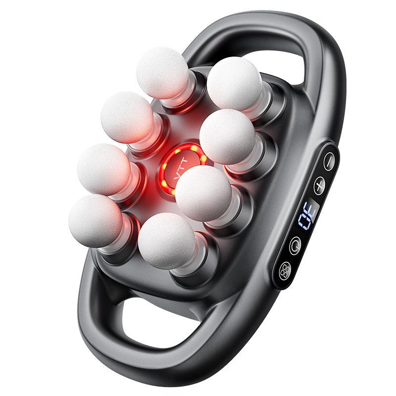 🔥Hot Sale🎁16-Head Deep Tissue Massage Gun with 30 Speeds & Red Light Therapy | Quiet Percussion Muscle Massager